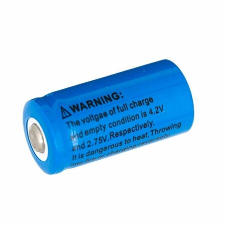 FIN FINDER Silver CR123A Replacement Battery for Flashlights 13046